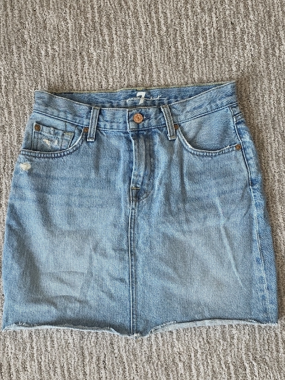 7 For All Mankind Size 26 Jean Skirt Great Condition